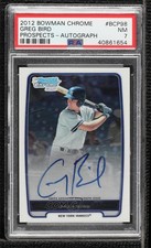 2012 Bowman Chrome Prospects Auto Greg Bird #BCP98 PSA 7 Auto 1q09