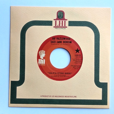 LEE HAZLEWOOD & SUZI JANE HOKOM: Stone Rider 7  Vinyl Single RSD Jack Nitzsche