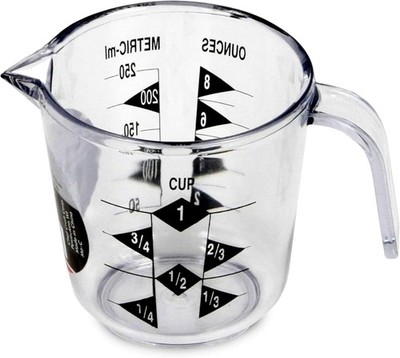 Chef Craft Select Plastic Measuring Cup 1-Cup Clear Kitchen Baking Cooking