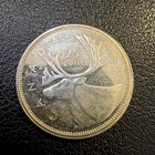 Canada 1964 - 25 Cent Quarter Canadian Coin - 80% Silver Ka101