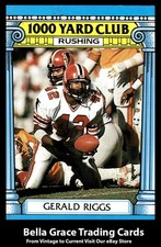 1987 Topps Gerald Riggs #8 Atlanta Falcons 1000 Yard Club NFL Football