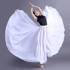 Chiffon Skirt Ballet Belly Dance Women Long Skirts Dancer StageWear Dance Dress