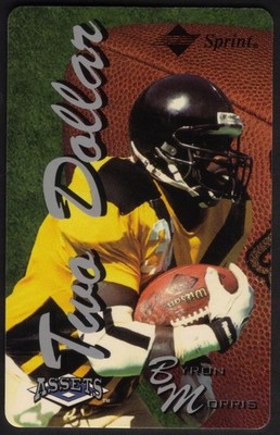 2 Dollar. Assets Serie #2 (1995) Byron Morris (31.03.96) MUSTER Telefonkarte