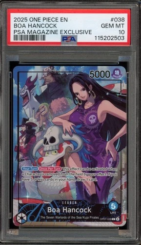 One Piece CCG Boa Hancock PSA Magazine Exclusive Promo OP07-038 PSA 10 Gem Mint