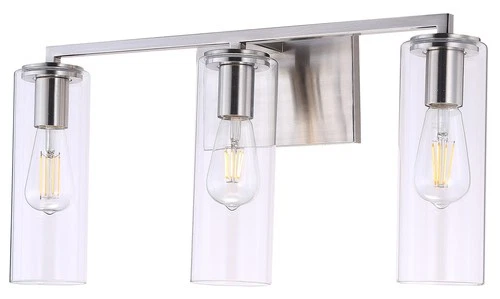 Minka Lavery 4043 Acacia 3 Light 24"W Vantage Bathroom Vanity - Nickel - Picture 2 of 2