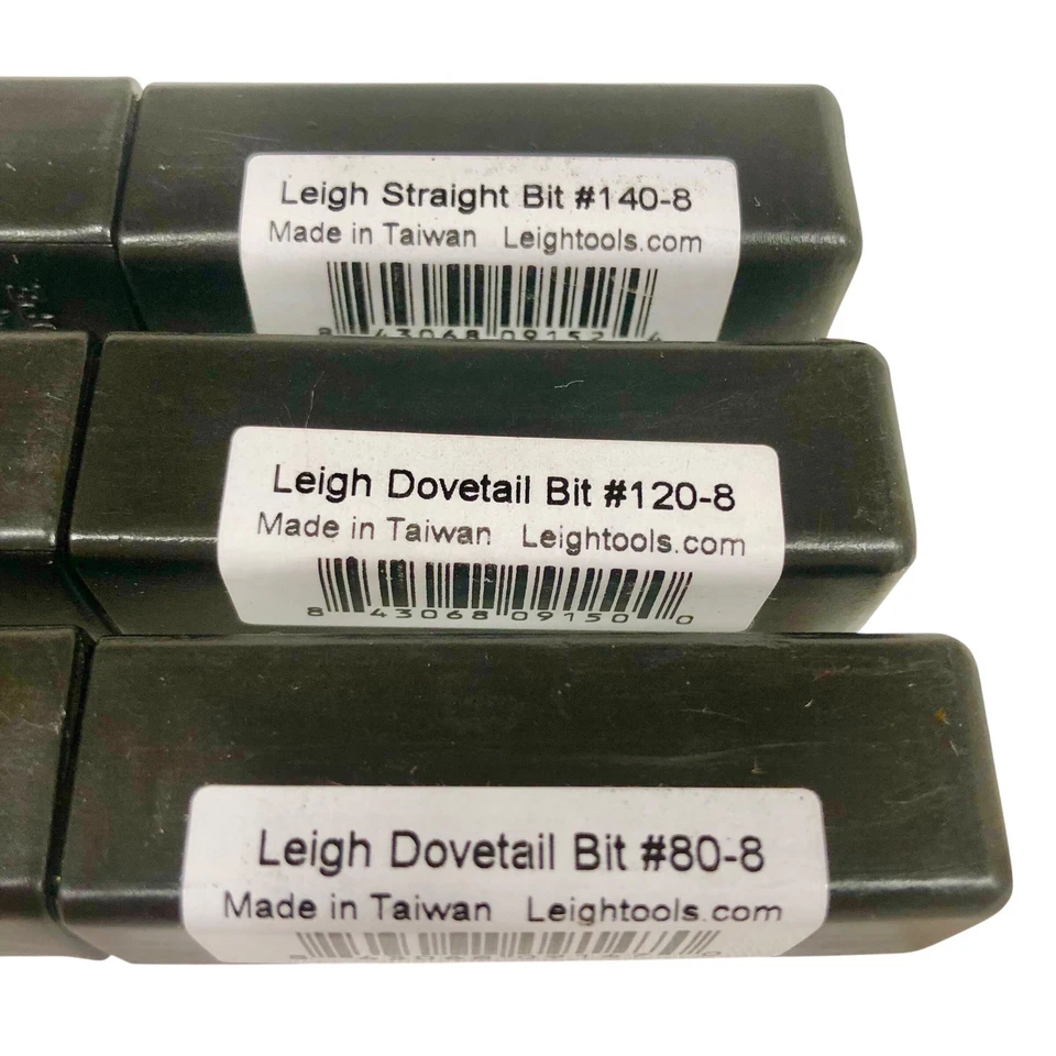 Tres nuevas brocas de enrutador Leigh cola de milano con nuevo reductor de pinza Leigh Foto 3 de 4