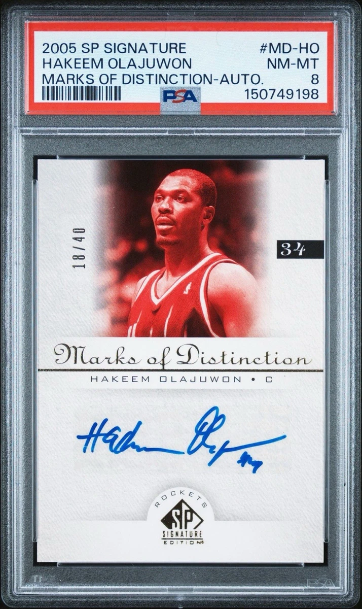 Hakeem Olajuwon Autograph Basketball Cards for sale | eBay