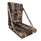 Camouflage Hunting and Stadium Seat Cushion with Backrest - Autumn Woodland