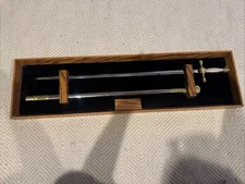 West Point USMA Cadet Sword Saber + Scabbard WKC Solingen Germany With Display