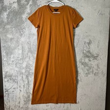 J.Crew Midi Tshirt Dress SM Straight Silhouette Classical Minimalist Cotton New