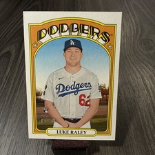 2021 Topps Heritage #526 Luke Raley RC Dodgers