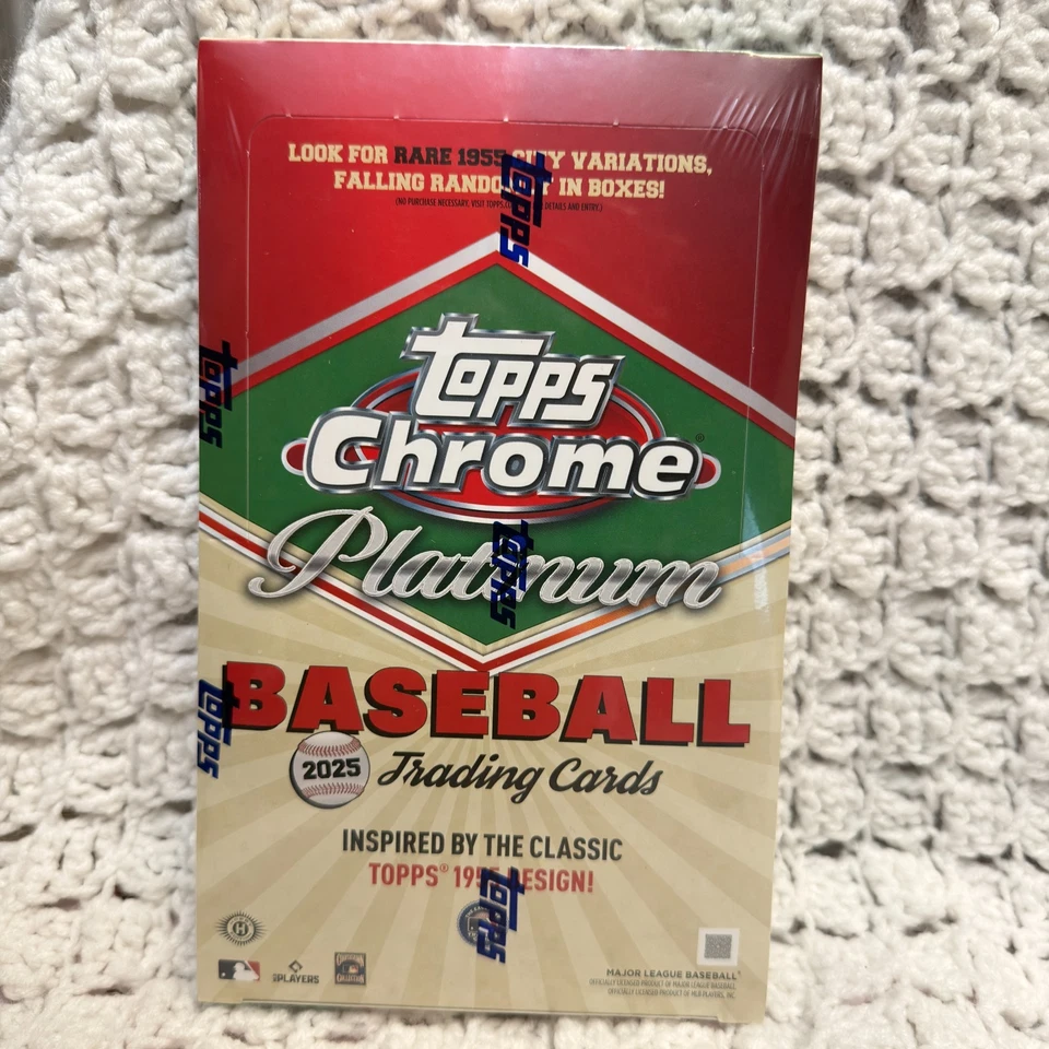 2025 Topps Chrome Platinum MLB Baseball Hobby Box Factory