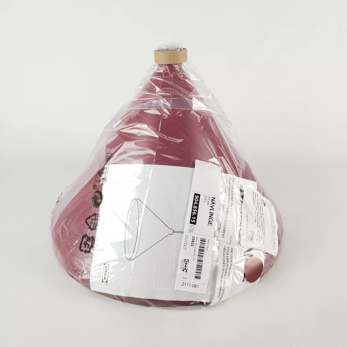 Ikea Navlinge Pendant Lamp Dark Red 13