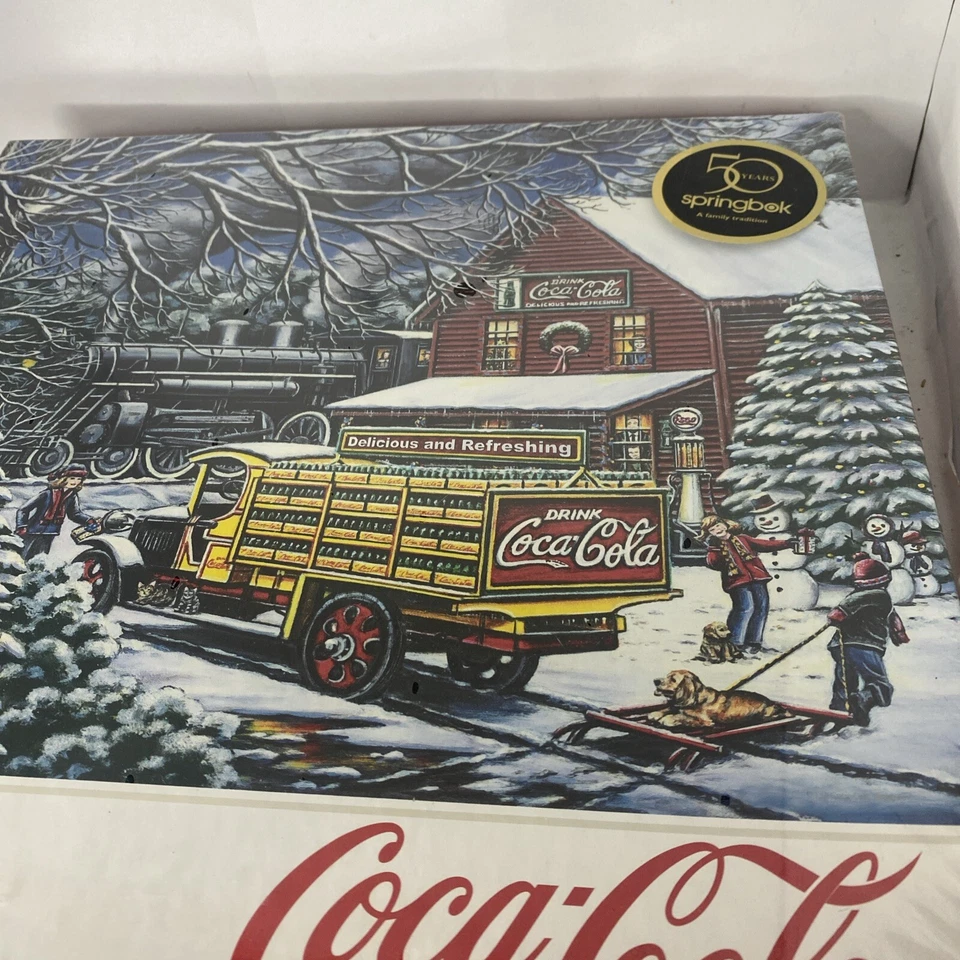 Springbok Coca Cola Yule Time Delivery 1500 Jigsaw Puzzle Sealed New - Image 2 of 3