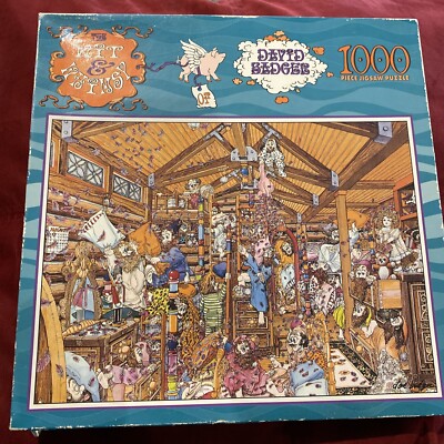 1996 Sealed The Wit & Whimsy of David Badger 1000 Pc.  Pillow Fight'' NEW/SEALED