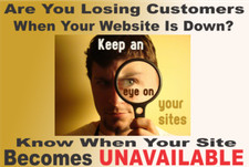 STOP LOSING CUSTOMERS! Monitor your website for FREE!