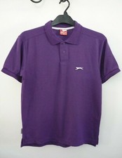 Image of BNWOT Mens Slazenger Purple Short Sleeve Polo T-Shirt Top Size XS Chest 38"