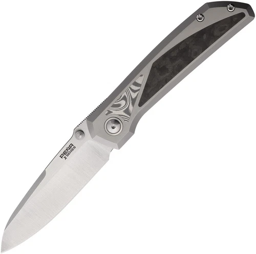 Pena Knives Mula Titanium & Carbon Fiber Folding M390 Sheepsfoot Knife E67