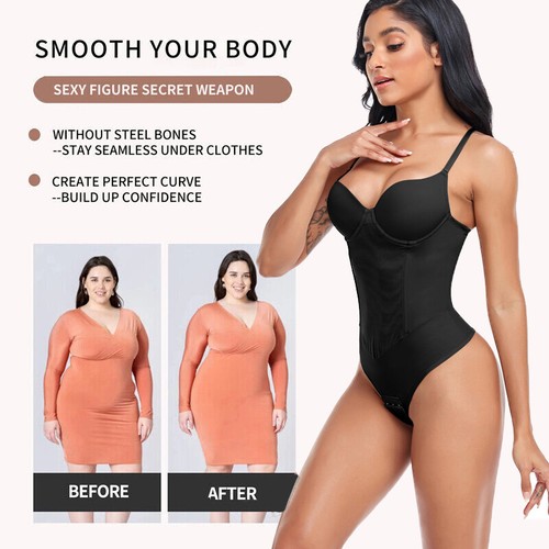 Fajas Colombianas Reductoras Levanta Cola Post Surgery Body Shaper Thong Corset - Picture 5 of 29