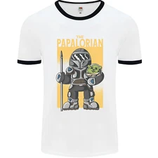 Fathers Day The Papalorian Funny Papa Mens Ringer T-Shirt