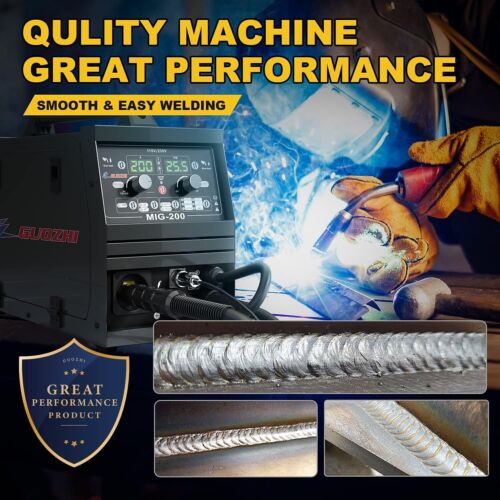 200Amp MIG Welder,110/220V Dual Voltage, Gas Gasless MIG Welding Machine - Picture 5 of 6
