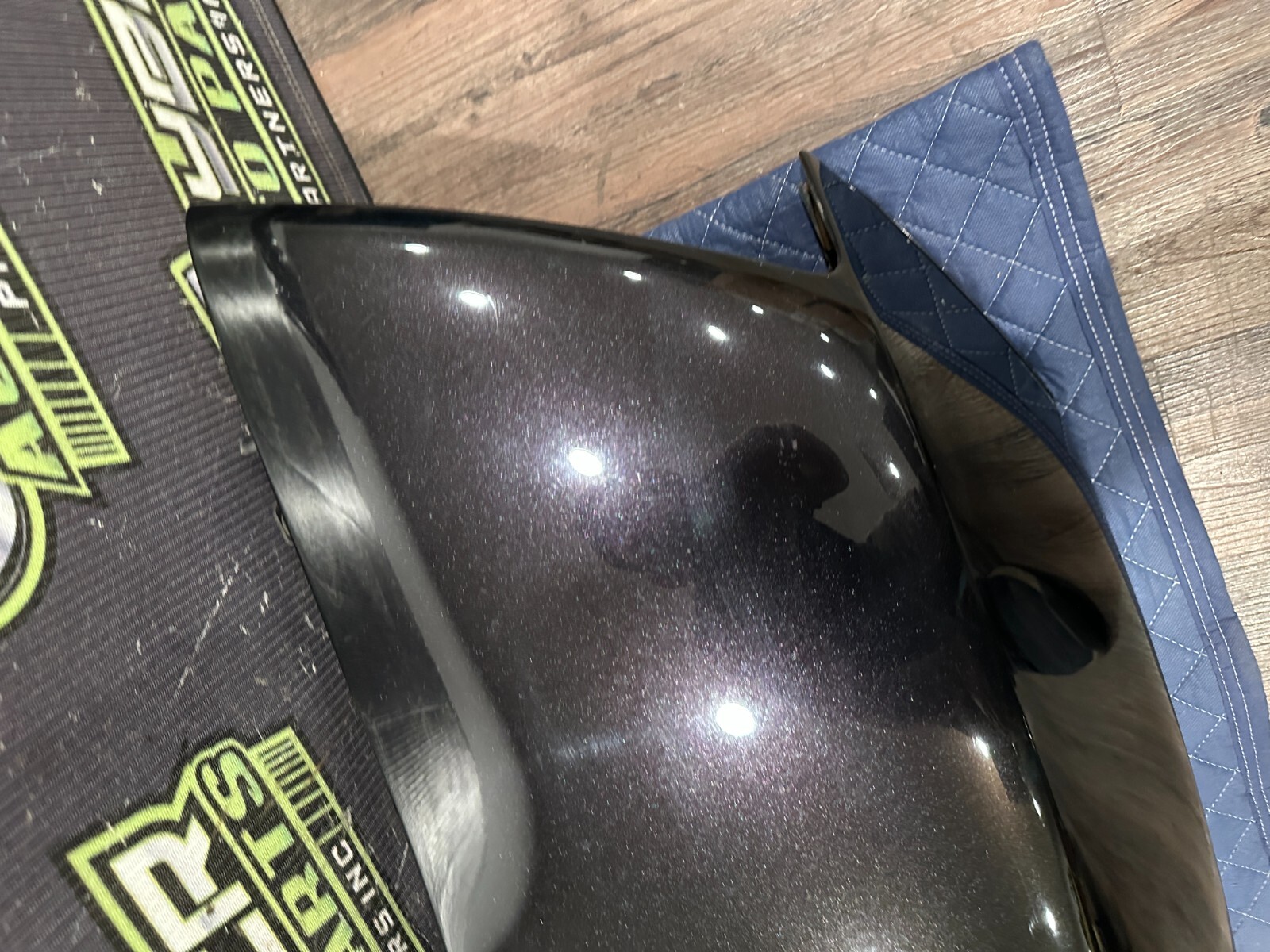 2014 AUDI R8 RIGHT PASSENGER SIDE REAR QUARTER PANEL BLACK PANTER CRYSTAL OEM