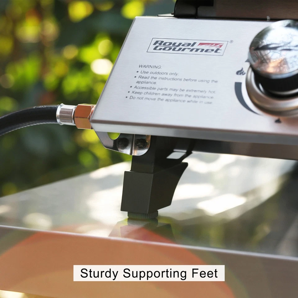 Портативный пропановый газовый гриль Royal Gourmet на 3 горелки настольная сковорода для улицы - Изображение 4 из 4