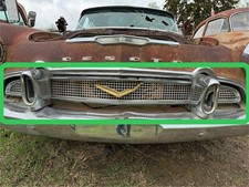 1956 Desoto Firedome Grille With Parking Lights Center V Emblem