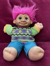 Russ Berrie Troll Boy Doll Soft Stuffed Original 2360 Hard to find