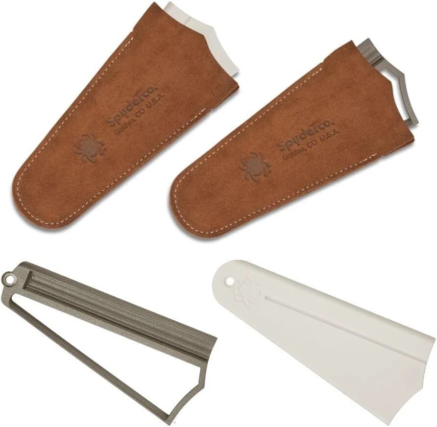 Juego de afilador de cuchillos y herramientas portátil Spyderco Golden Stone/Webfoot 308FCBN Foto 3 de 3