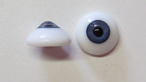 Yeux sulfure Marron 24mm Brown paper weight eyes for antique doll
