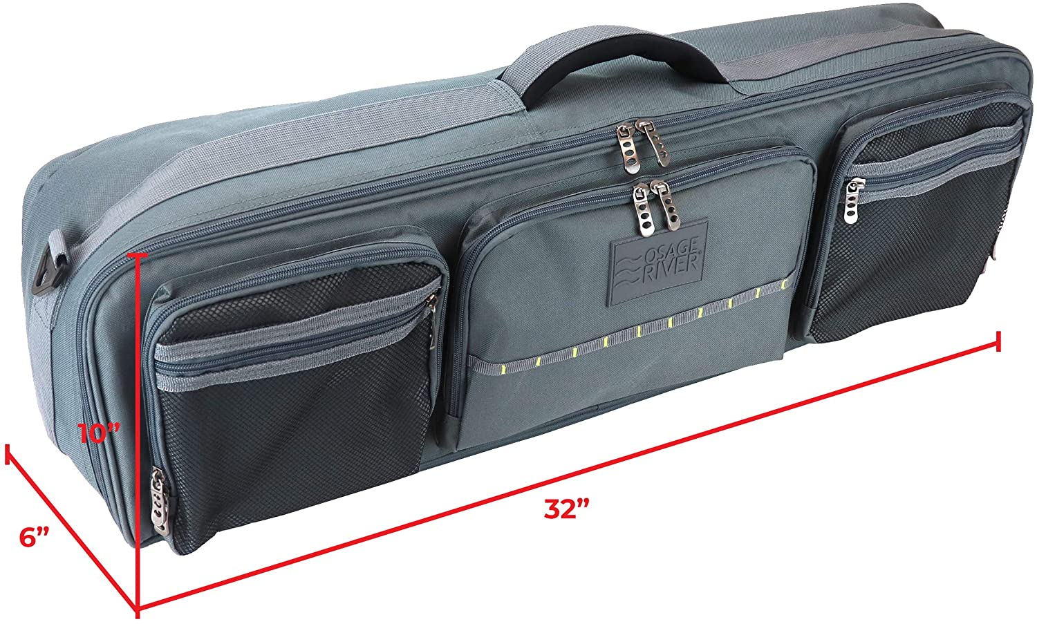 Fly Fishing Rod Travel Case, Durable Fishing Bag and Reel Organizer with Adjusta eBay