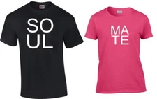 Couples Matching Soul Mate T-Shirts Valentine Bridal Anniversay Gifts