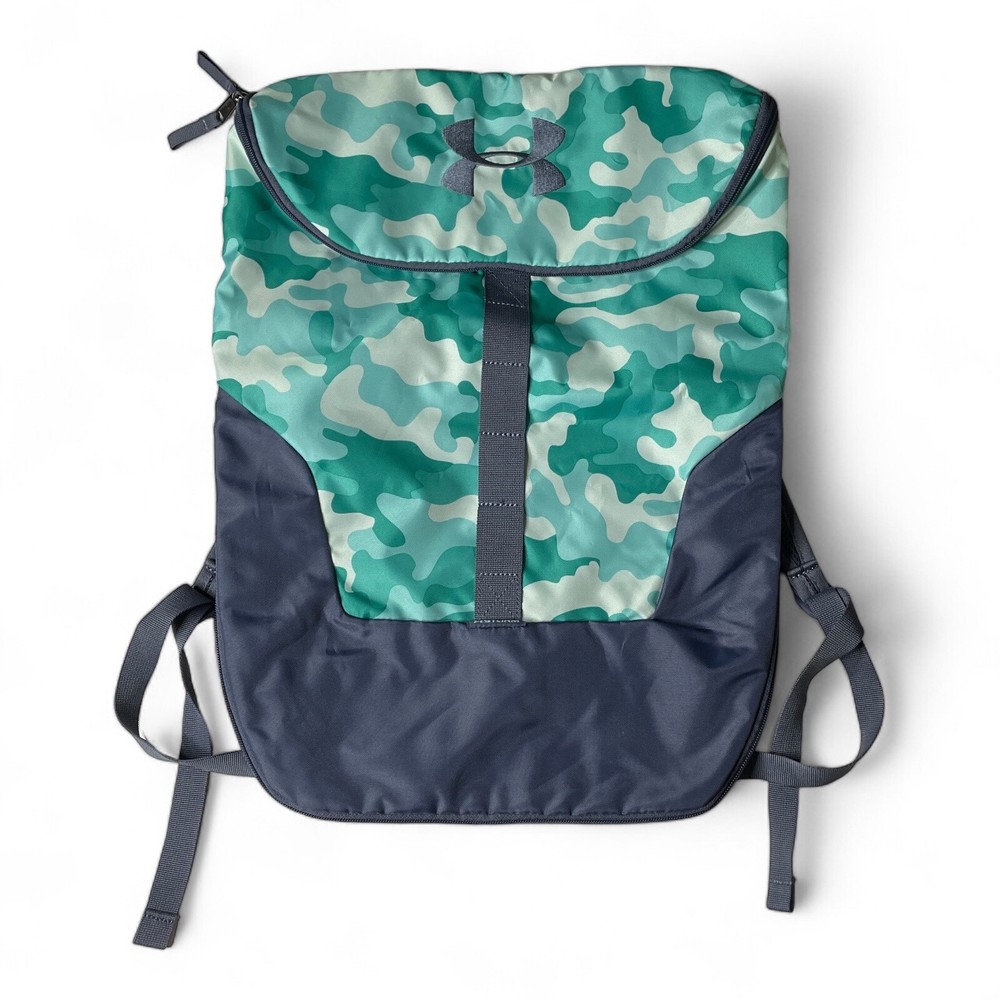 Under Armour Storm Camo Green Athletic Backpack for School Sports Gear