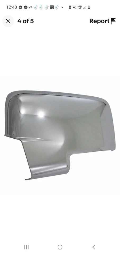 Capas de espelho cromadas CCIMC67442 ajuste 09-11 Dodge Ram com seta - Imagem 3 de 3