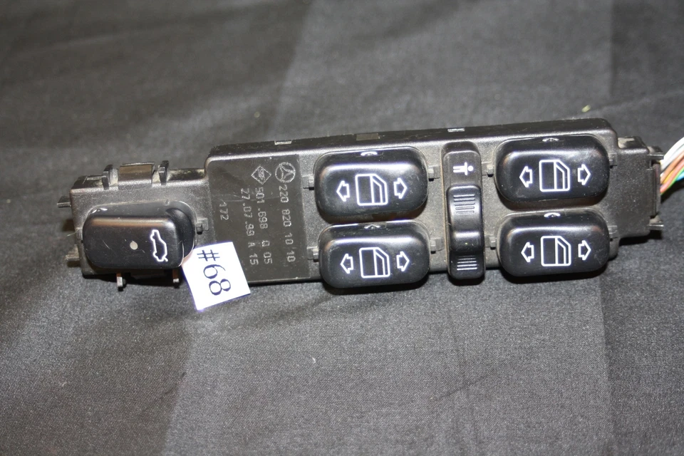 01-02 INTERRUPTOR DE VENTANA ELÉCTRICA MAESTRO EFI #68 MERCEDES BENZ S430 S600 S500 Foto 4 de 4