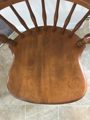 Ethan Allen Comb Back Chair Maple & Birch #10-6040 Nutmeg Ethan Allen Comb Back Chair Maple & Birch #10-6040 Nutmeg