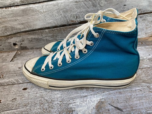 vintage converse all stars 90'S high top blue sneakers , Made in USA sz 7.5 - Picture 7 of 14