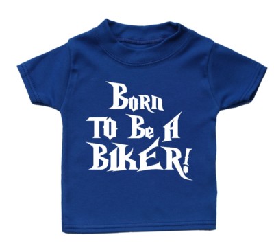 Süßes Baby-T-Shirt Born To Be A Biker Funky cool Geschenk entzückendes Geschenk Mädchen Junge