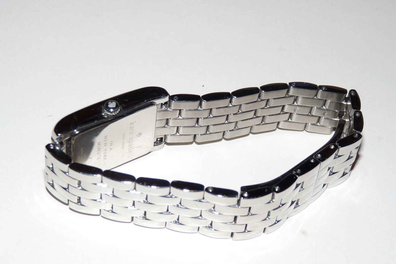 Kate Spade Watch Silver Pave Crystals Dial 1YRU0128