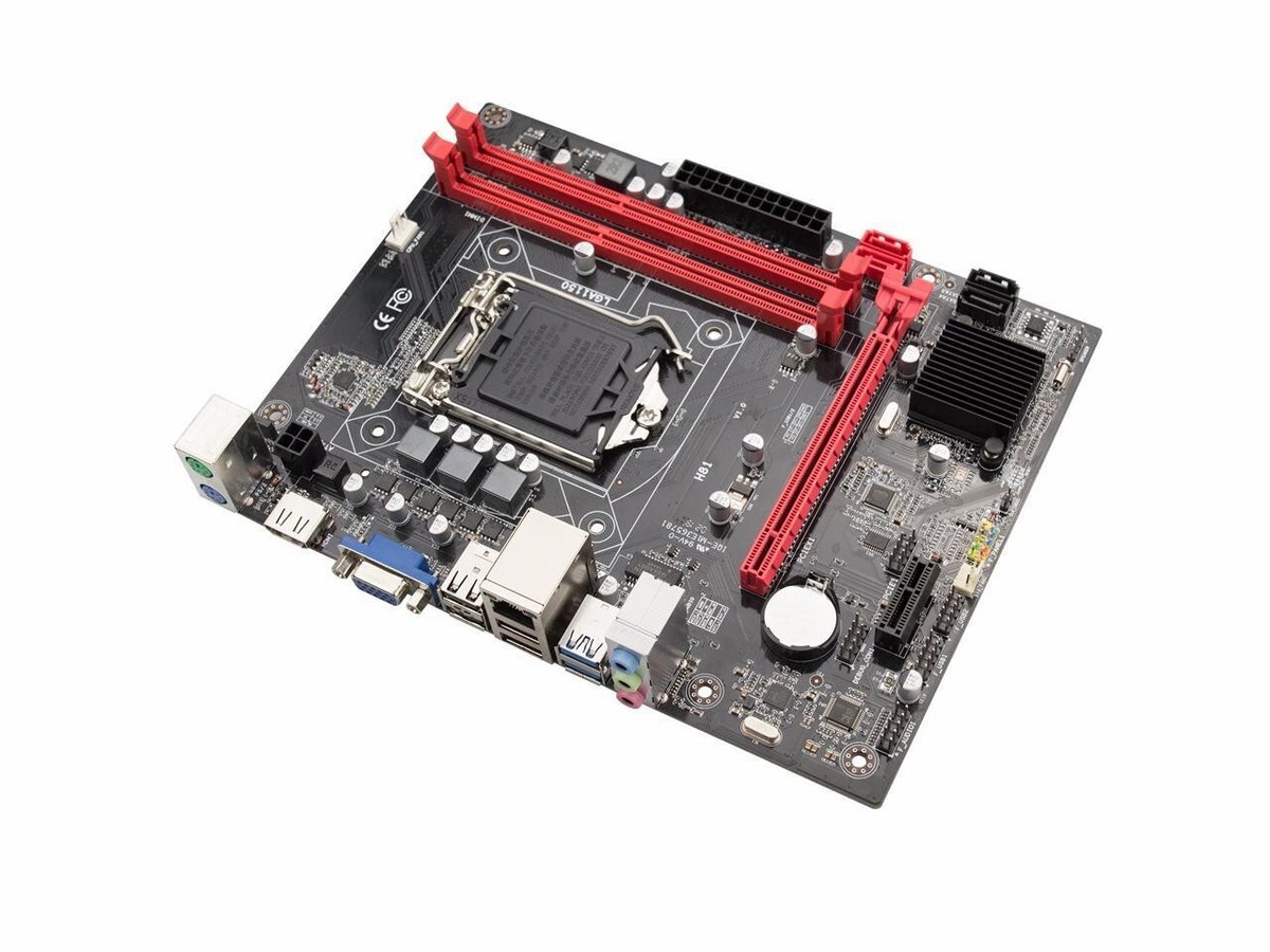 Jingsha H81 M-ATX Desktop Motherboard LGA1150 CPU I3 4170 i5 4590