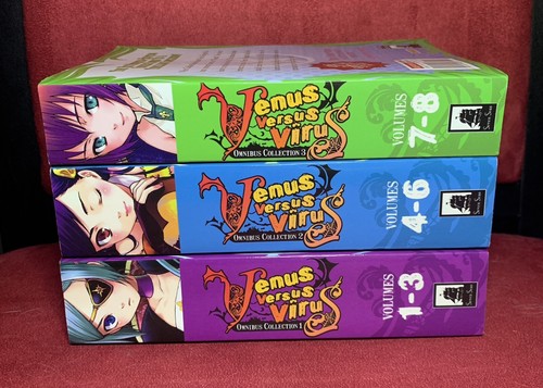Venus Versus Virus, Vols. 1-3 4-6 7-8 (Komplett) Omnibus Englisch Manga Set