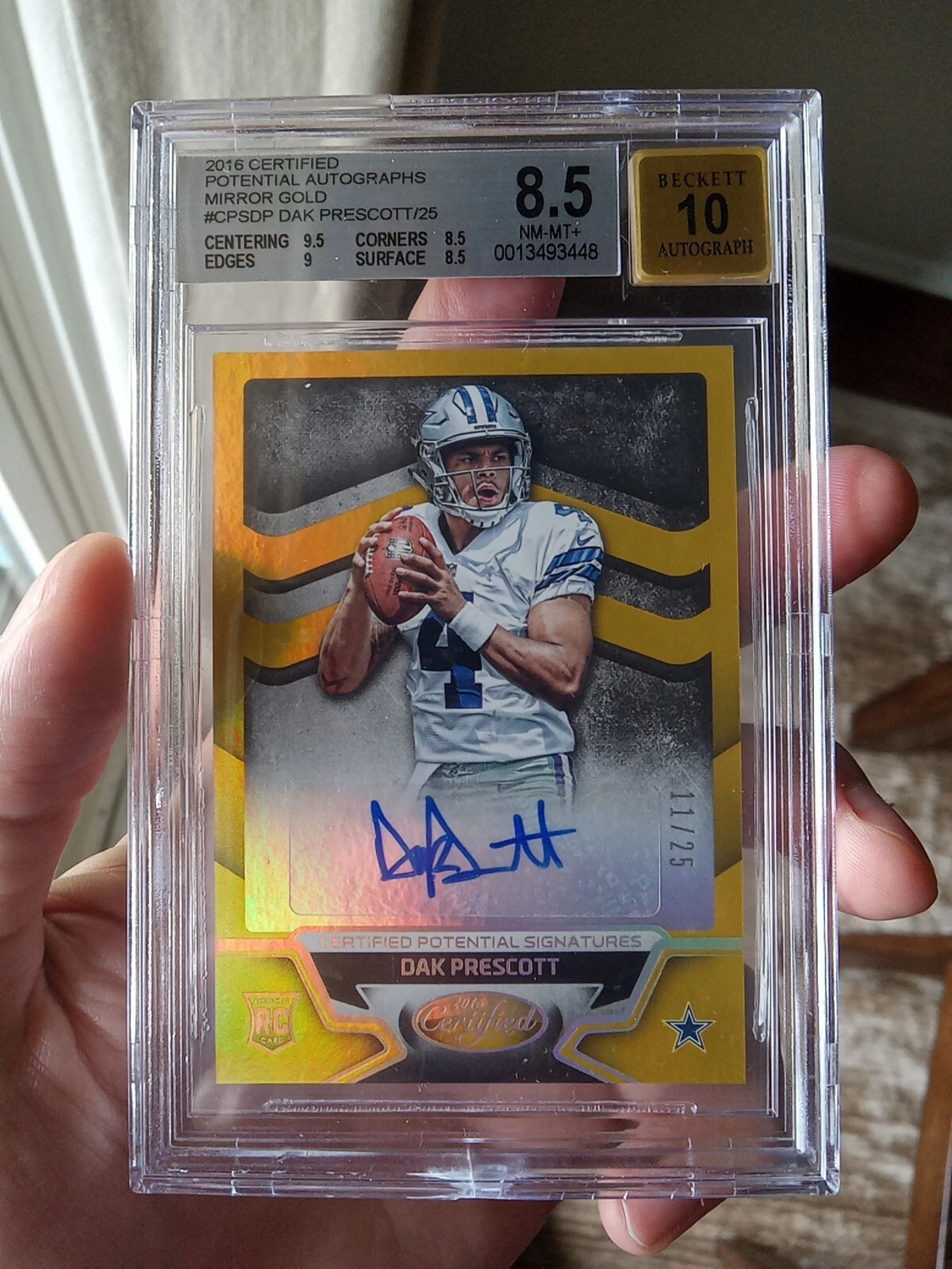 Dak Prescott Panini Certified Potential Mirror Signatures #CPSDP Gold