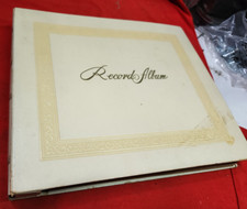 Vintage 78 RPM 10" Record Storage Album Binder Book: 12 Sleeves  11 Records 8w6
