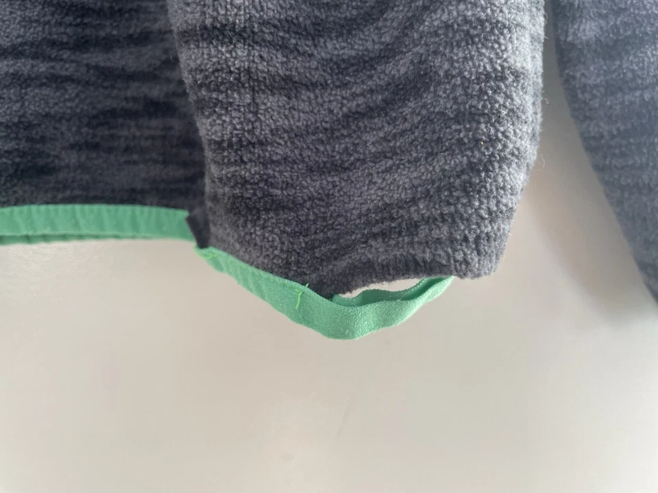 Tek Gear Niños Niños Acogedor Polar 1/4 Cremallera Manga Larga Pullover Gris Verde L 14/16 Foto 4 de 4