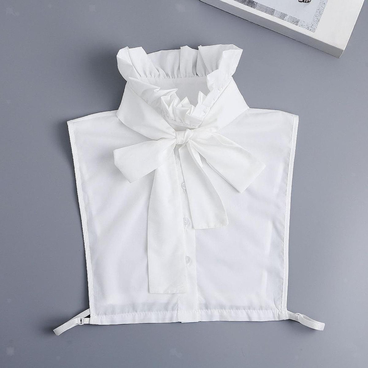 Women Detachable Collar Ruffled Neck Mock Neck for T Shirt Sweater