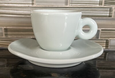 illy Art Collection 2004 Daniel Buren Espresso Green 1 Cup & 1 Saucer, Italy