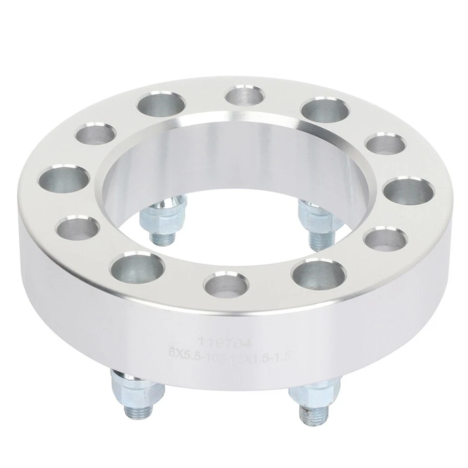 4 pcs 6x5.5 Wheel Spacers 1.5" For Toyota Tacoma 4Runner Pickup Hummer H3 12x1.5 Foto 2 de 4