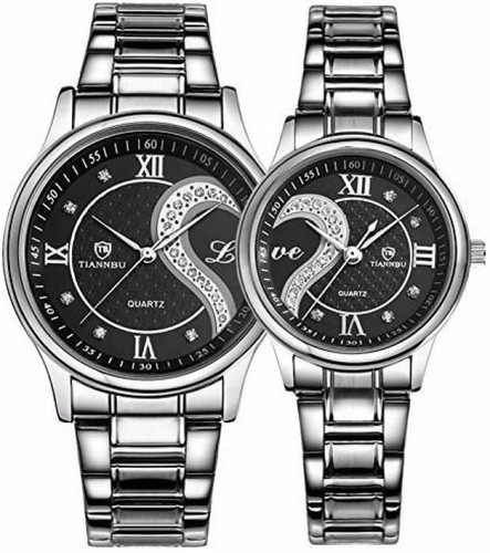 Romantic His and Hers Quartz Analog Wrist Watches Gifts Set for Lovers Set of 2 - 第 1/7 張圖片