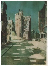 1974 After the WAR BERLIN Ruined buildings Military Russian postcard OLD